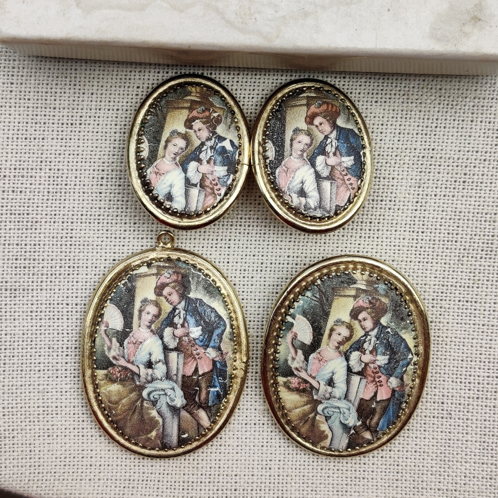Vintage Whiting & Davis Demi Parure